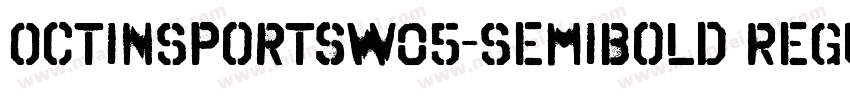 OctinSportsW05-SemiBold Regular字体转换